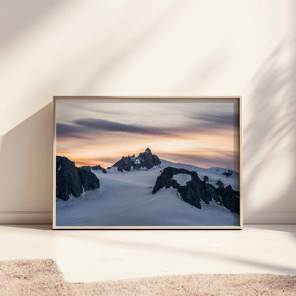 Aiguille du Midi Sunset Print – Chamonix Wall Art