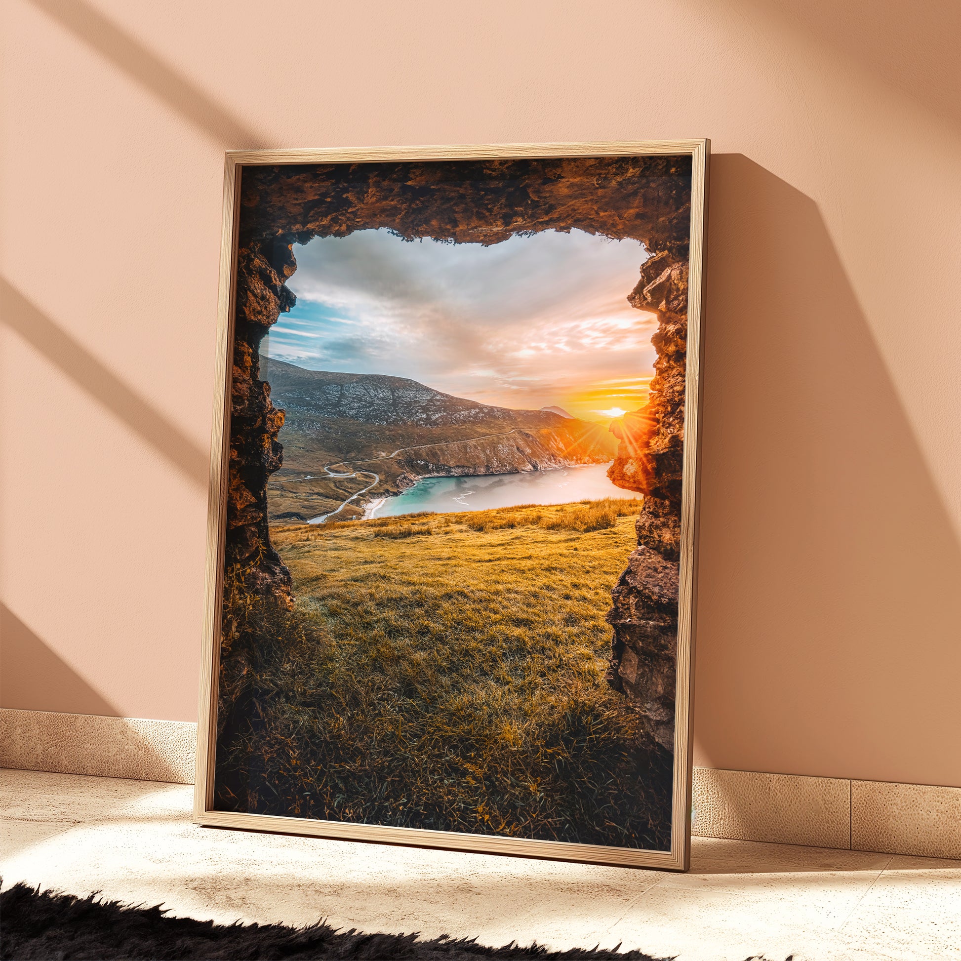 Irish seascape fine art print of Keem Bay on the Wild Atlantic Way.