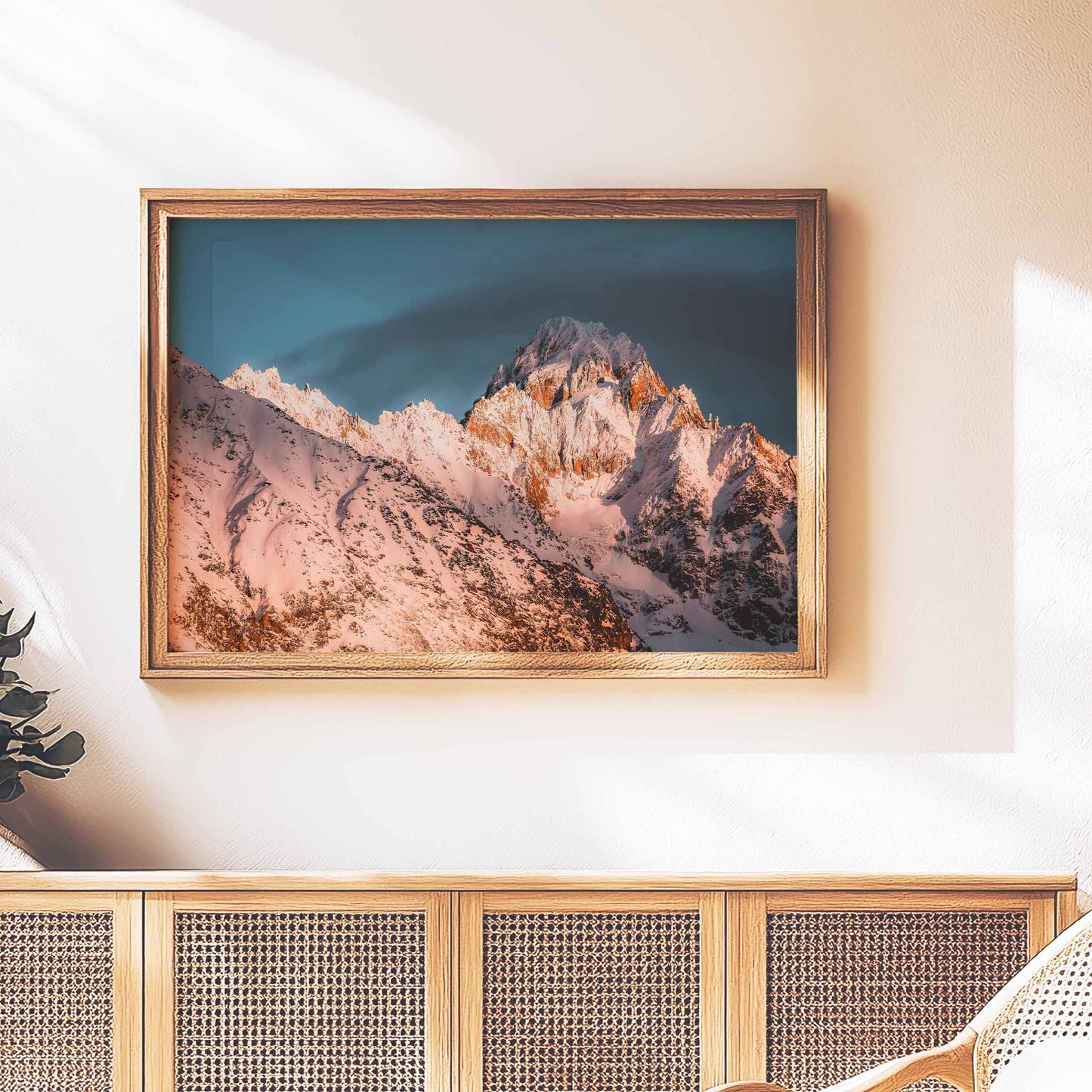 Aiguille du Chardonnet mountain art print – perfect for Chamonix decor.