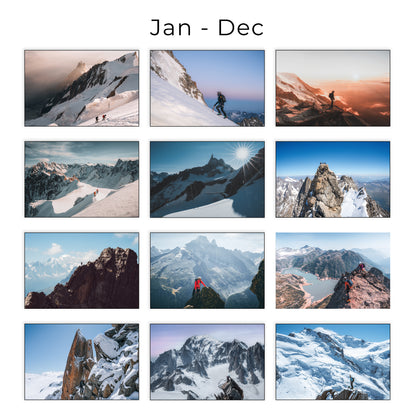 Mountaineering 2026 Wall Calendar - Rock Climbing Photography