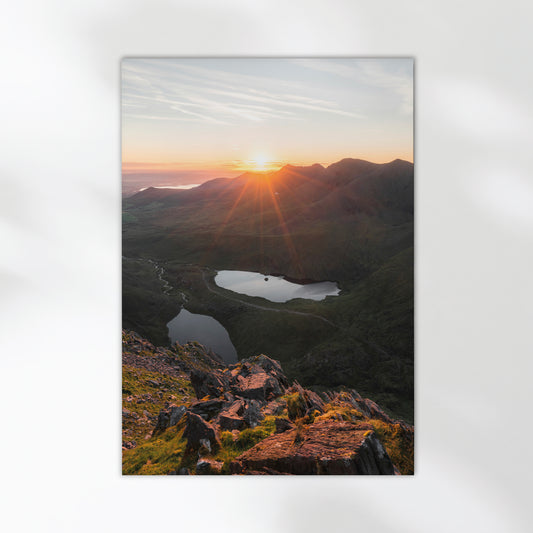 Ireland’s highest peak bathed in morning light with dramatic shadows