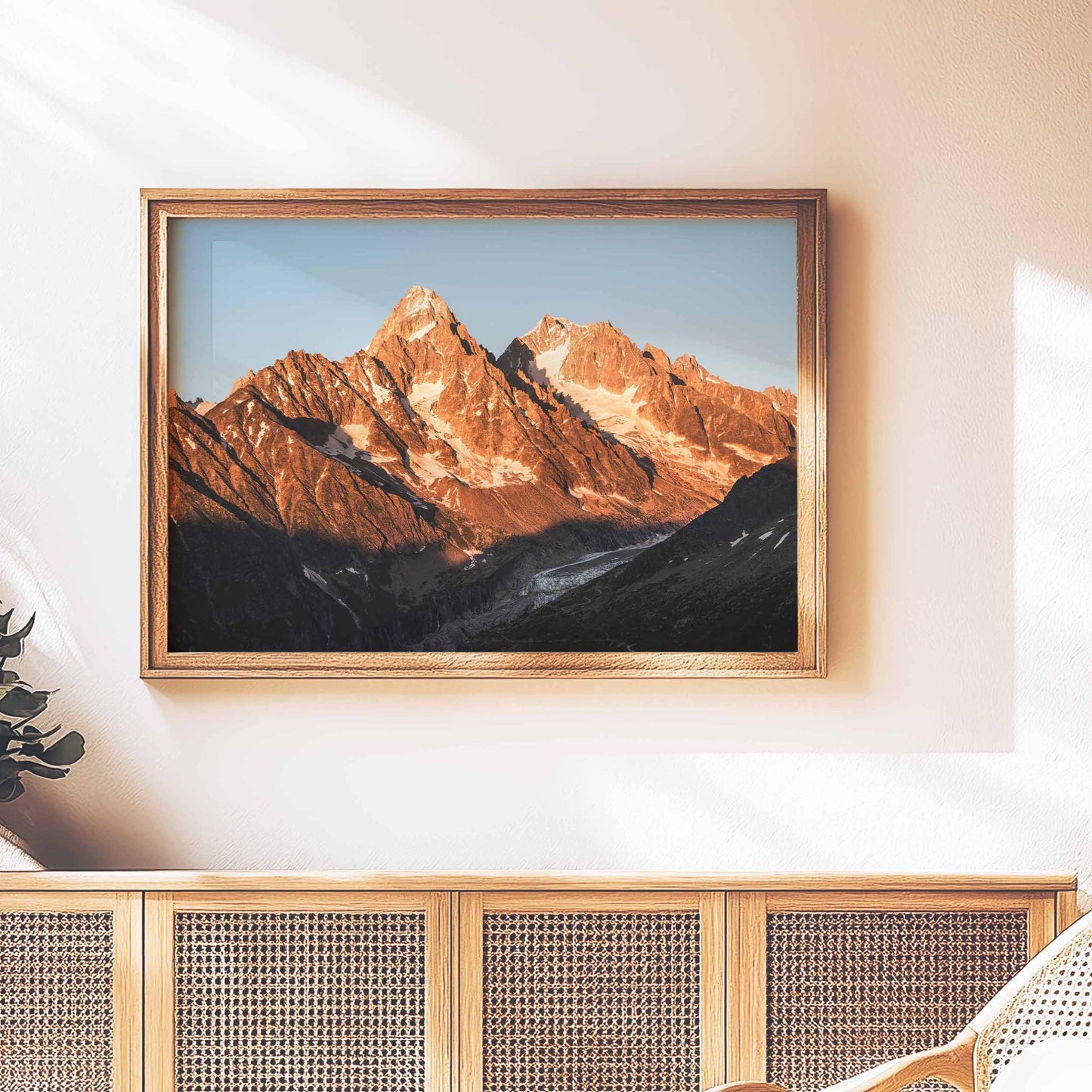 Chamonix French Alps wall art featuring Aiguille du Chardonnet, a perfect addition for mountain enthusiasts.