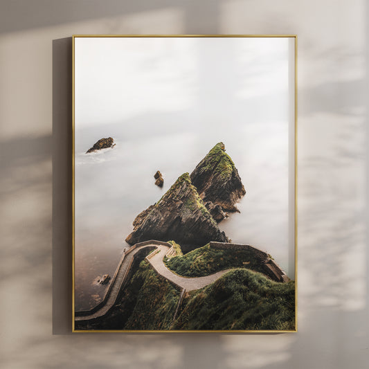 Framed print of Dunquin Pier at golden hour on the Wild Atlantic Way