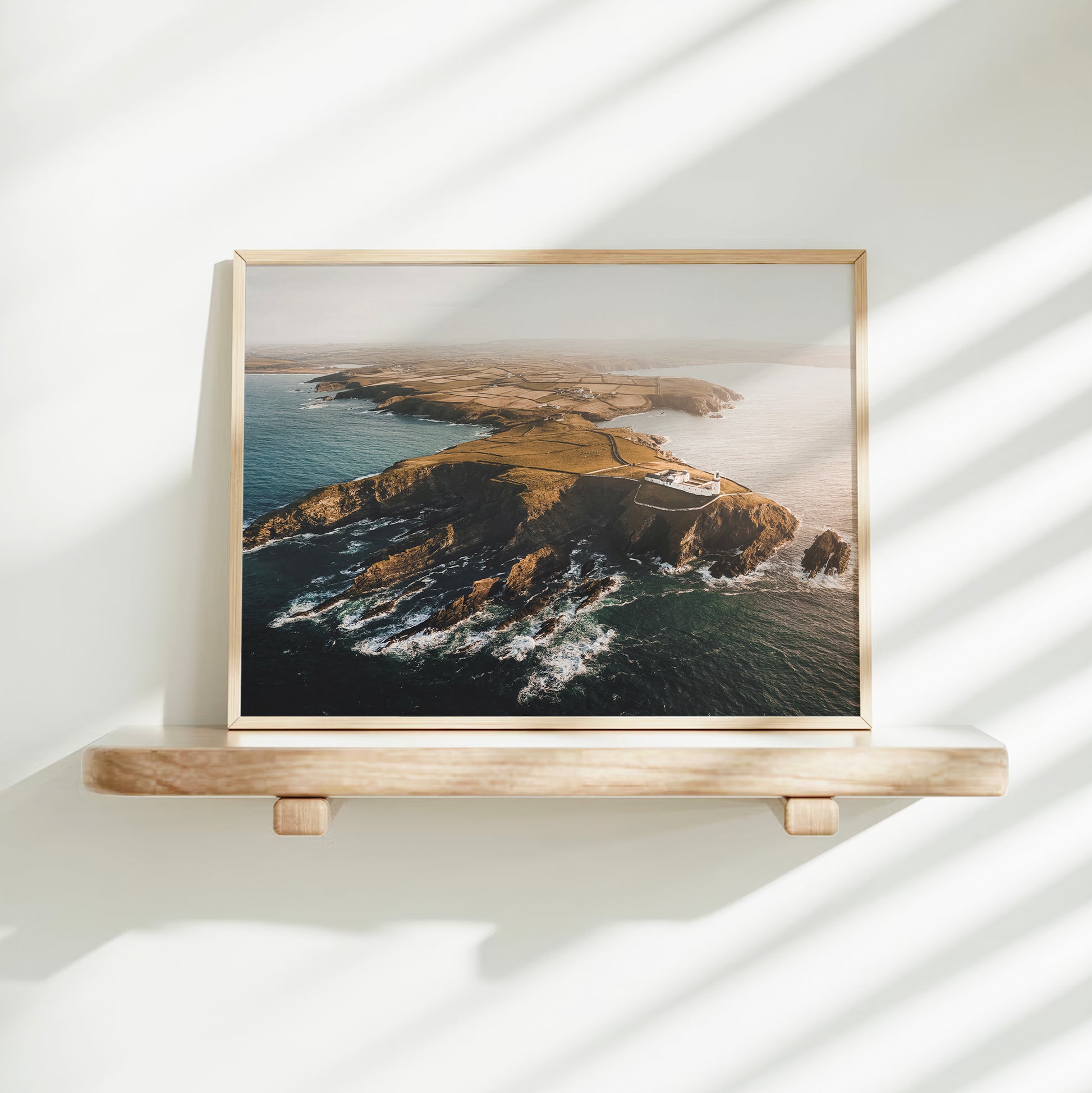 wall art print of sunrise at galley head, cork. 