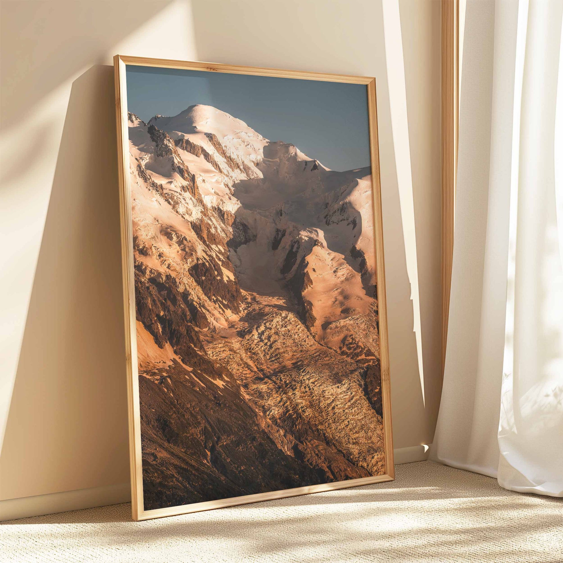 Golden light over Mont Blanc, Chamonix – fine art print.