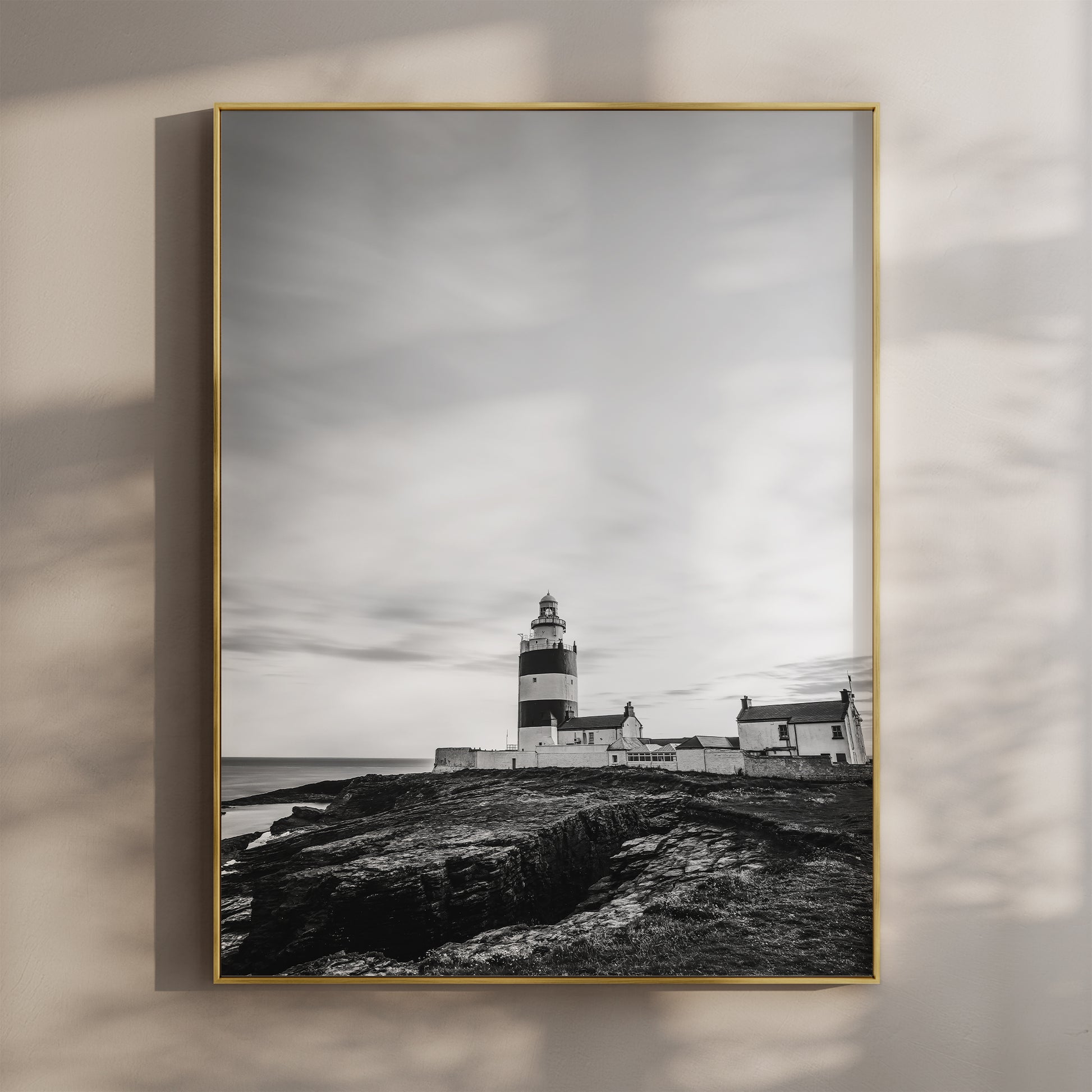 Hook Head Lighthouse wall art print with coastal view
