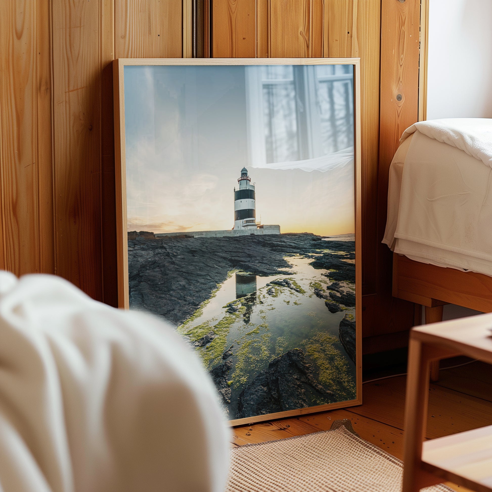 lighthouse-wall-art-hook-head-bedroom-print-coastal-decor