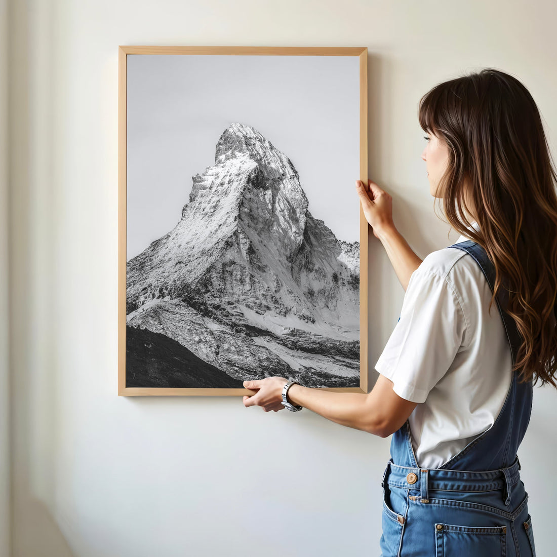 Dramatic Matterhorn landscape print capturing the Swiss Alps’ rugged beauty in high detail.