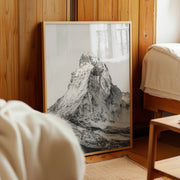 Modern Matterhorn mountain photography print, perfect for alpine lovers and minimalist decor.