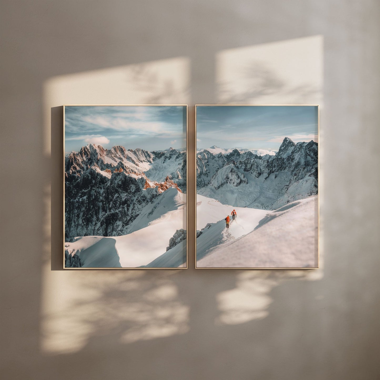 Stunning Mont Blanc massif landscape print for alpine enthusiasts.