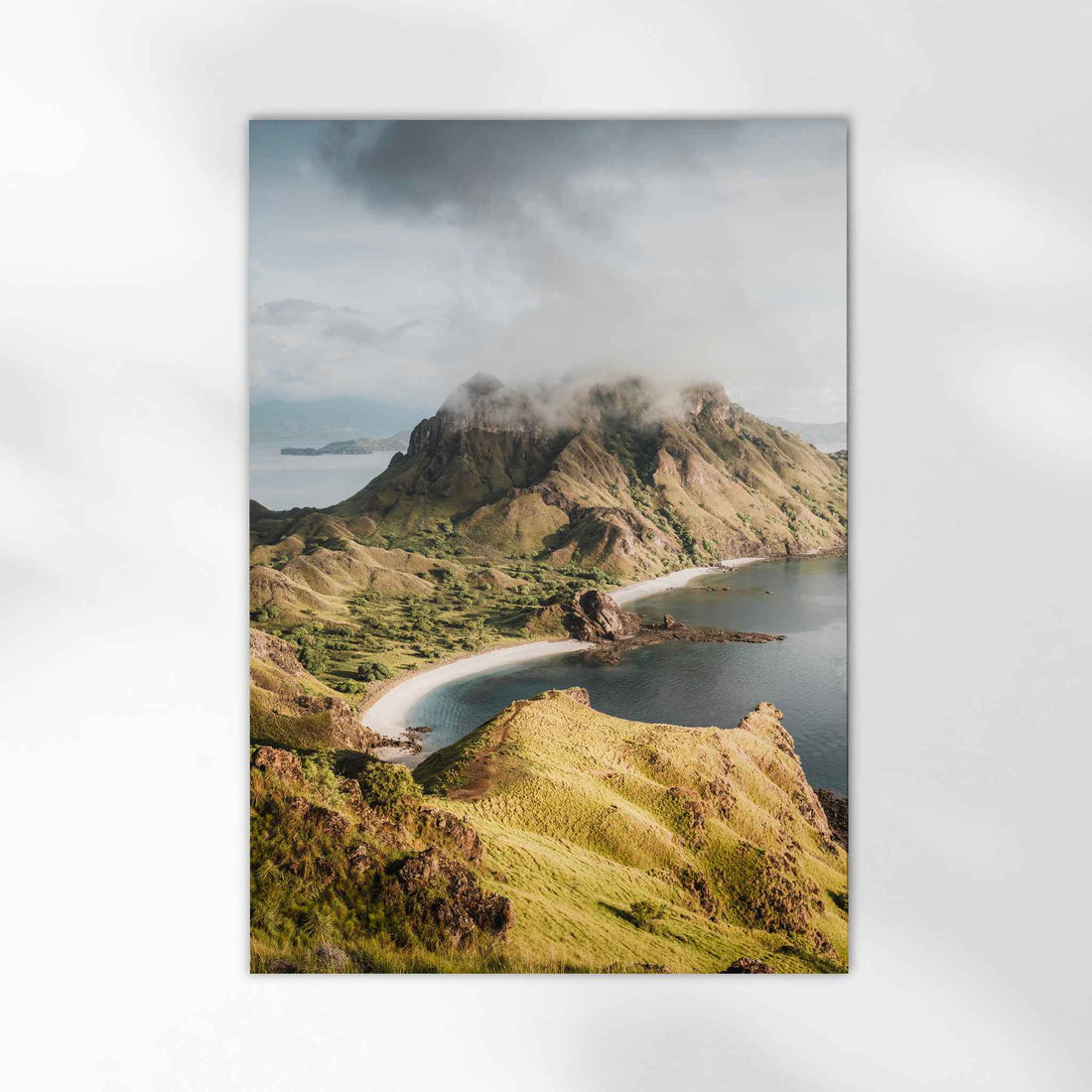 Padar Island Komodo National Park travel photography print unframed on white background