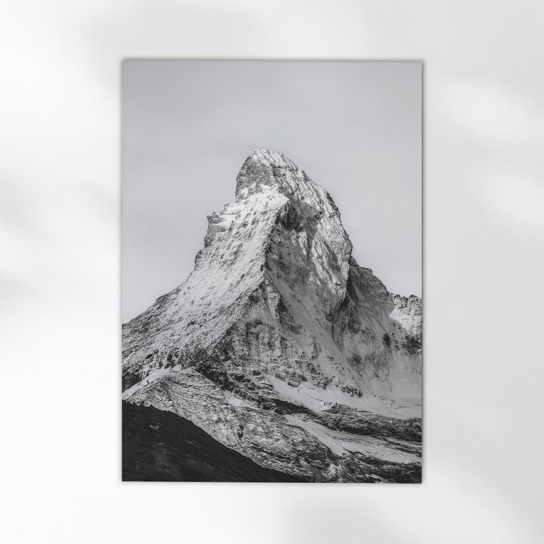 snow-covered Matterhorn photo print featuring breathtaking alpine scenery and crisp mountain details.