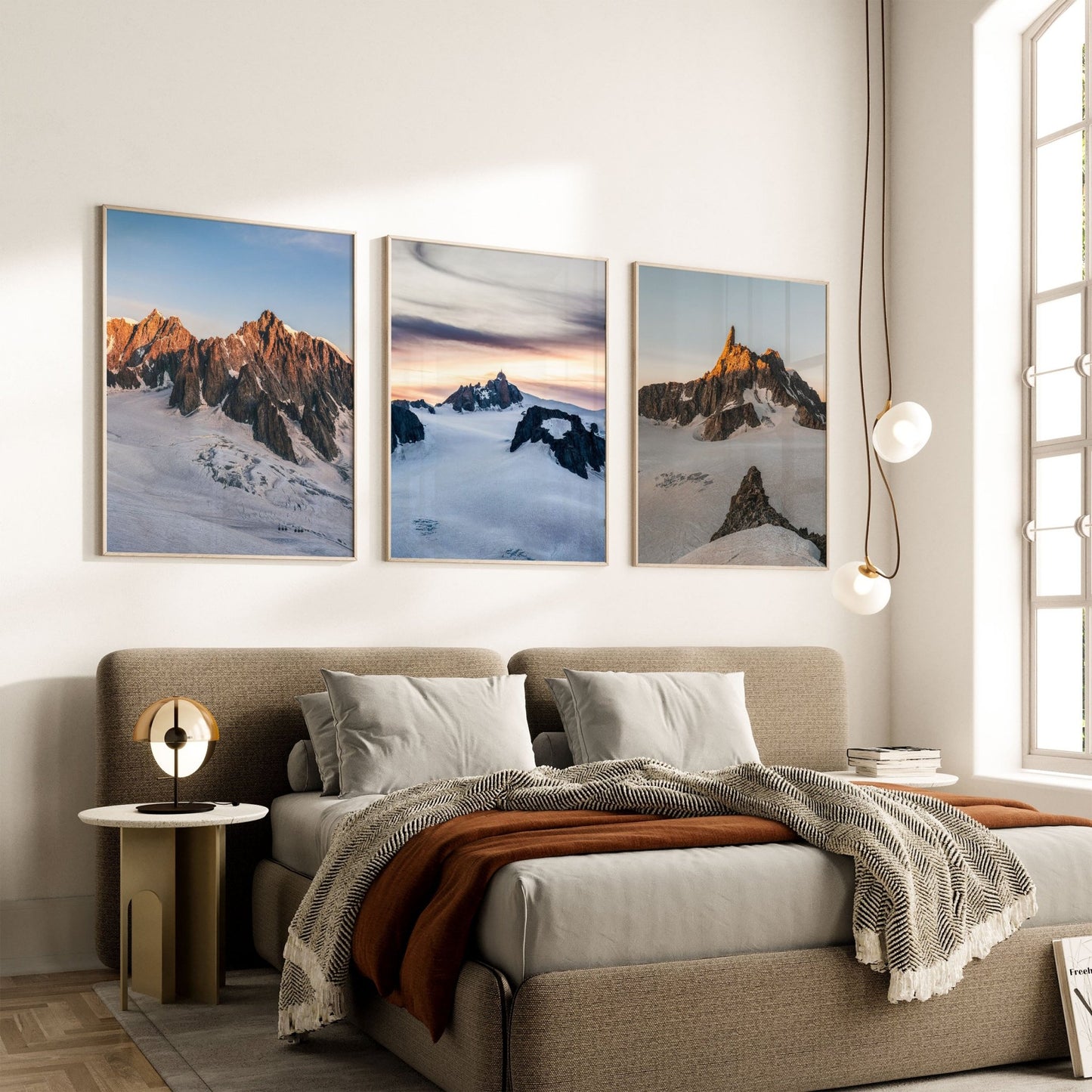 Dramatic sky at sunrise over the Vallée Blanche glacier