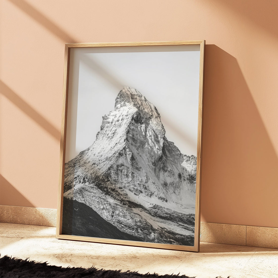 Elegant Matterhorn photo decor print from Zermatt, Switzerland, ideal for travel enthusiasts.